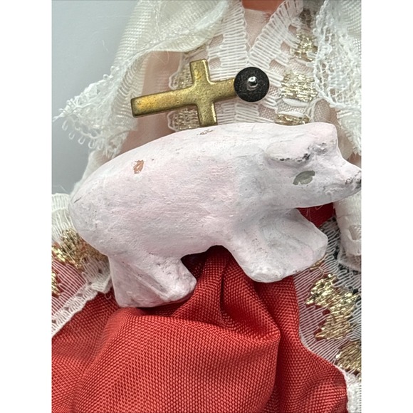 Vintage Souvenir Doll 6.5 Inch Tall In Traditional Dress Pre- Owned - Picture 5 of 8